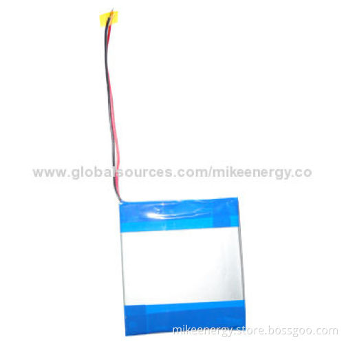 Lithium-polymer Battery with 4,920mAh Capacity and 3.7V Nominal Voltage